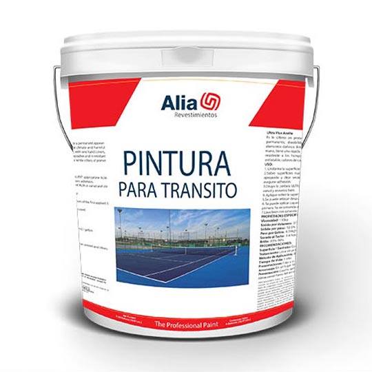 Painting specially formulated for internal or external demarcation and signaling surfaces, subject to traffic of people and vehicles. Recommended for roads, sidewalks, traffic areas, parking areas or security zones, on materials such as asphalt, cement or its derivatives.